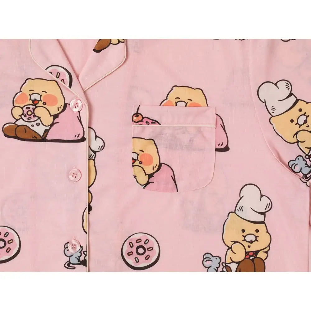 Kakao Friends - Baking Time Choonsik Pinky Women Pajamas Set - Kakao Friends - Clothing - Harumio