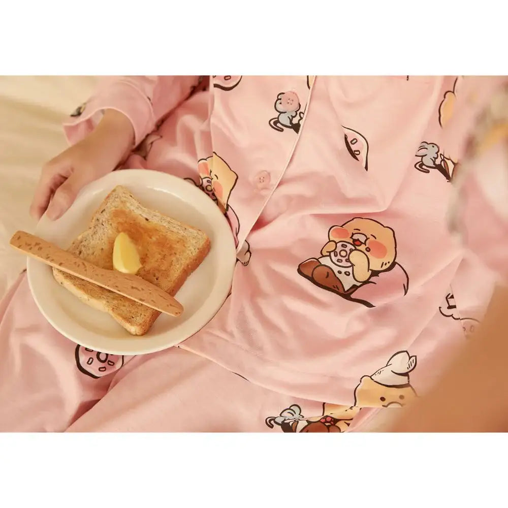 Kakao Friends - Baking Time Choonsik Pinky Women Pajamas Set - Kakao Friends - Clothing - Harumio