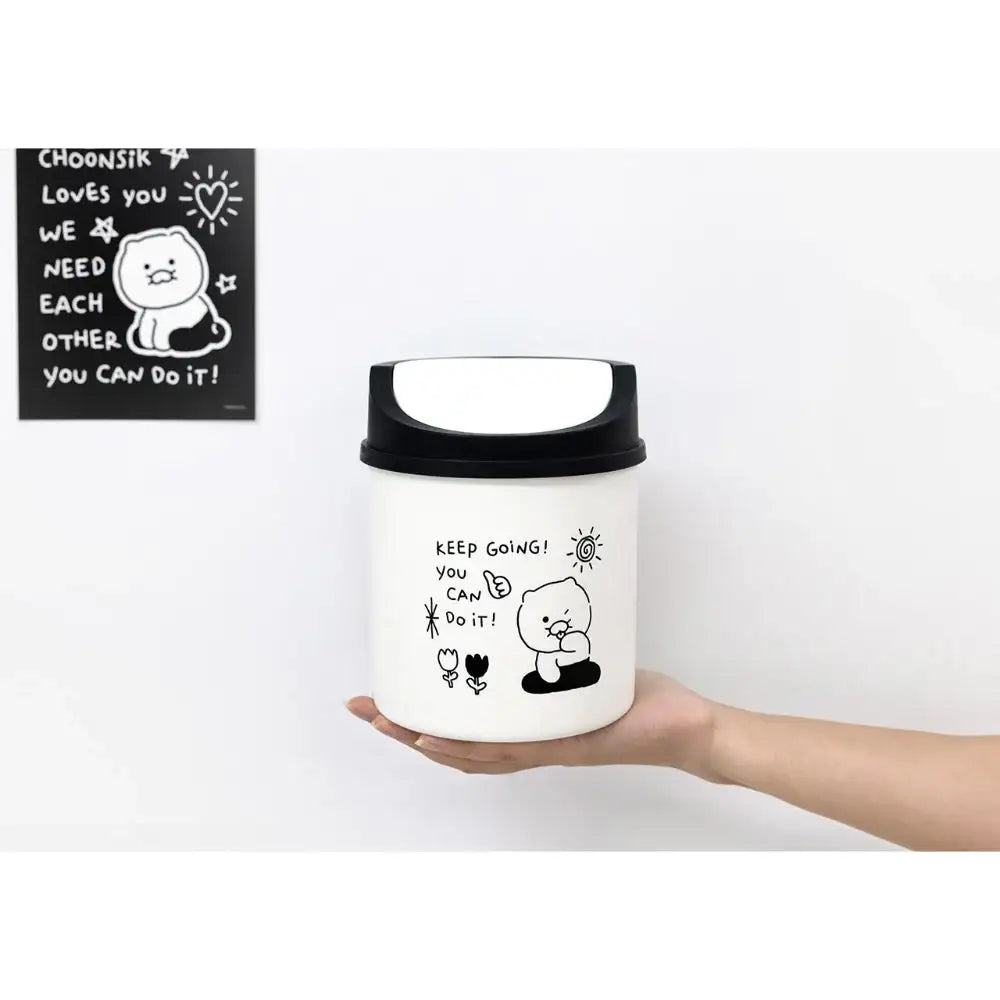 Kakao Friends - Doodle Doodle Ryan & Choonsik Desk Trash Can - Kakao Friends - Home & Living, Accessories - Harumio