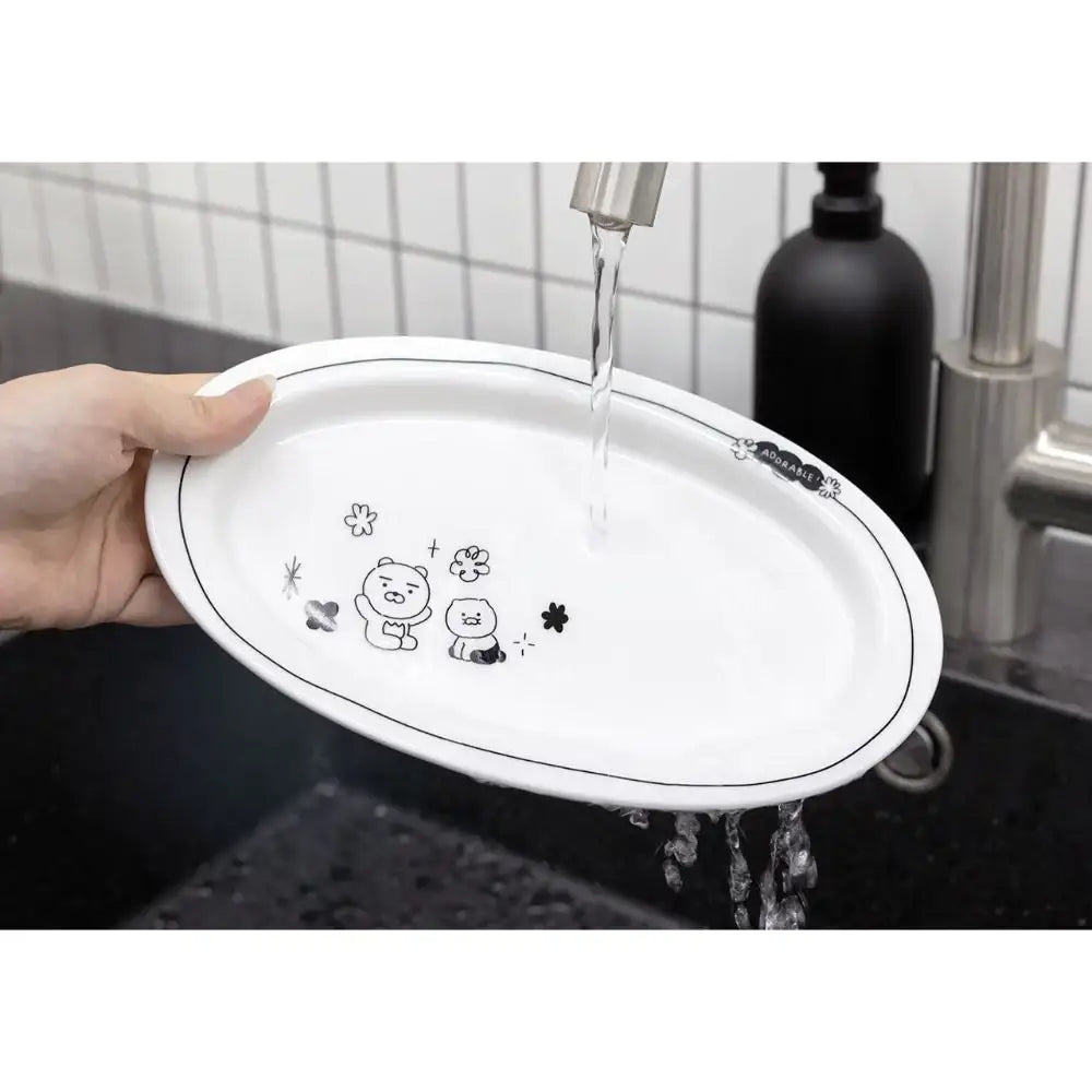 Kakao Friends - Doodle Doodle Ryan & Choonsik Plate - Kakao Friends - Home & Living, Accessories - Harumio