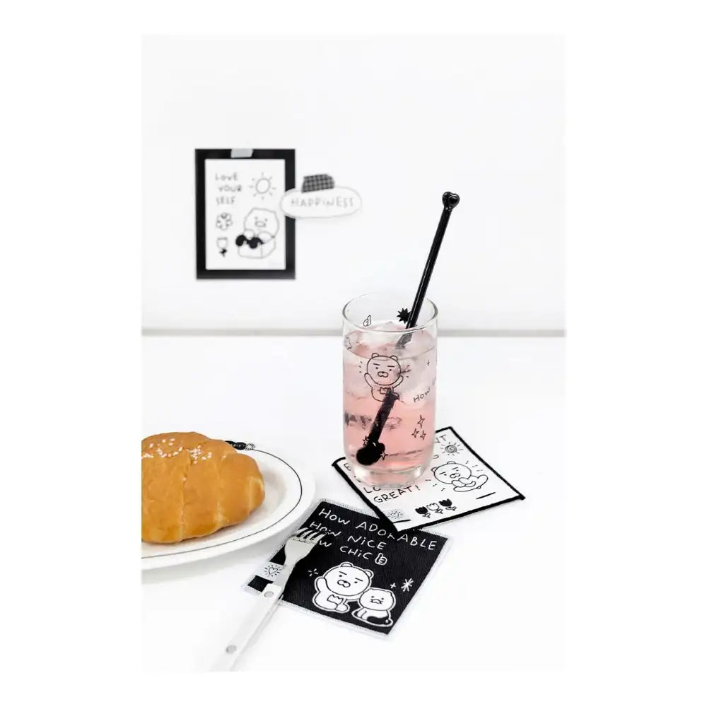 Kakao Friends - Doodle Doodle Ryan & Choonsik Fabric Coaster Set - Kakao Friends - Home & Living, Accessories - Harumio