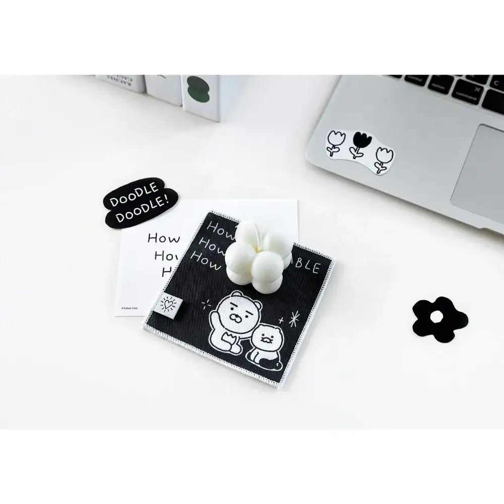 Kakao Friends - Doodle Doodle Ryan & Choonsik Fabric Coaster Set - Kakao Friends - Home & Living, Accessories - Harumio