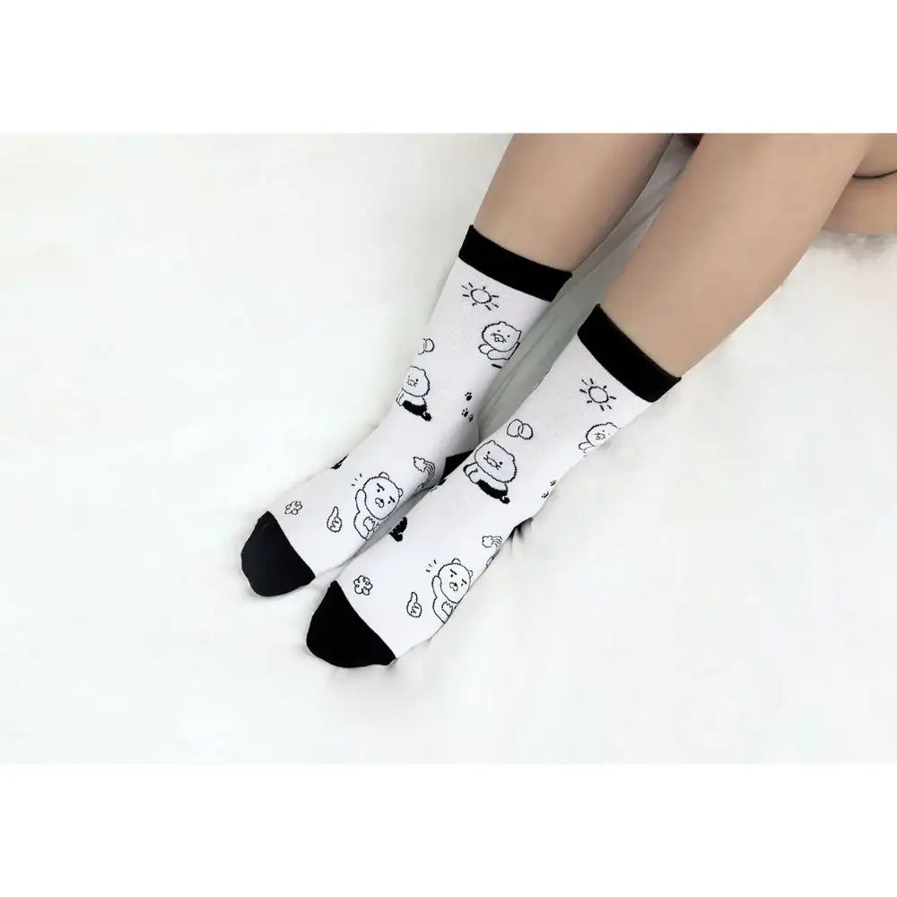 Kakao Friends - Doodle Doodle Ryan & Choonsik Long Socks Set - Kakao Friends - Home & Living, Accessories - Harumio