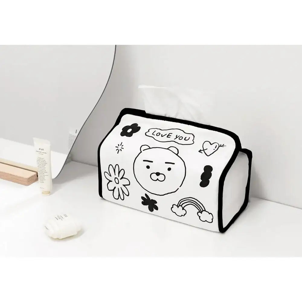 Kakao Friends - Doodle Doodle Ryan & Choonsik Fabric Tissue Case - Kakao Friends - Home & Living, Accessories - Harumio