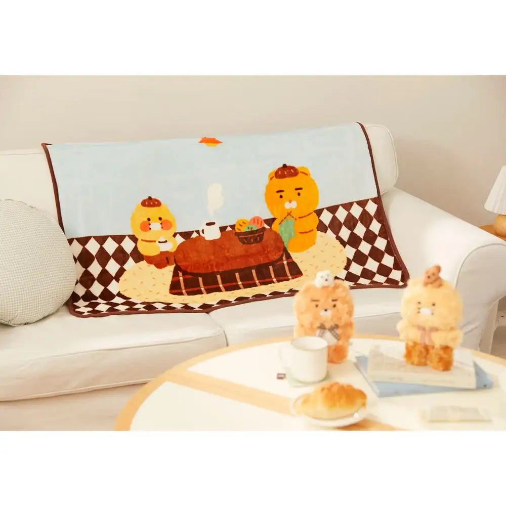 Kakao Friends - Ryan & Choonsik Cabin in the Forest Blanket - Kakao Friends - Home & Living, Accessories - Harumio
