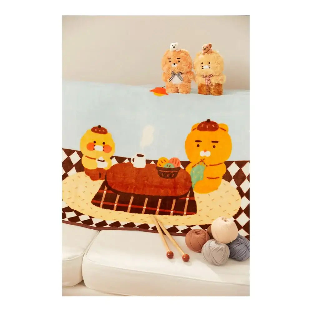 Kakao Friends - Ryan & Choonsik Cabin in the Forest Blanket - Kakao Friends - Home & Living, Accessories - Harumio