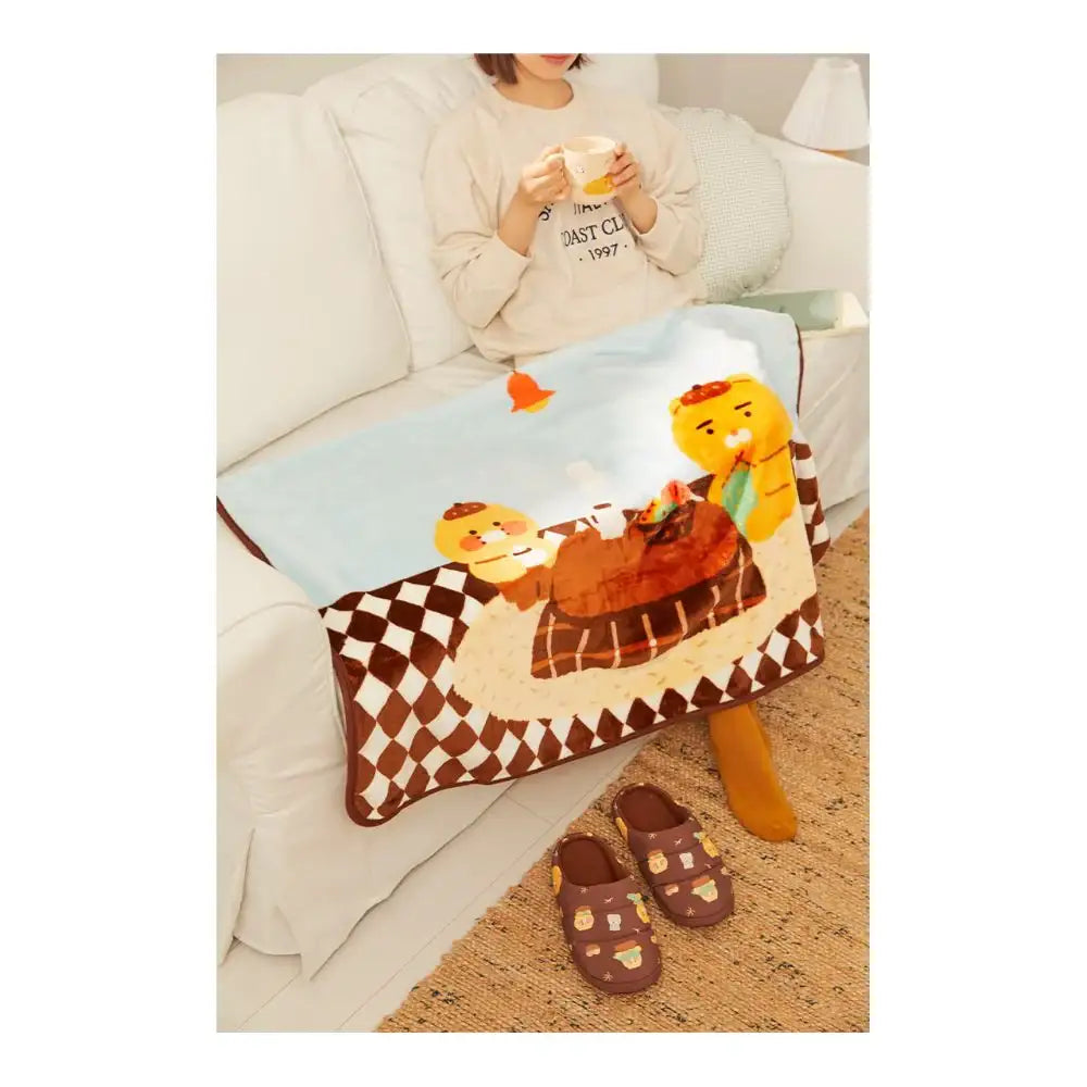 Kakao Friends - Ryan & Choonsik Cabin in the Forest Blanket - Kakao Friends - Home & Living, Accessories - Harumio