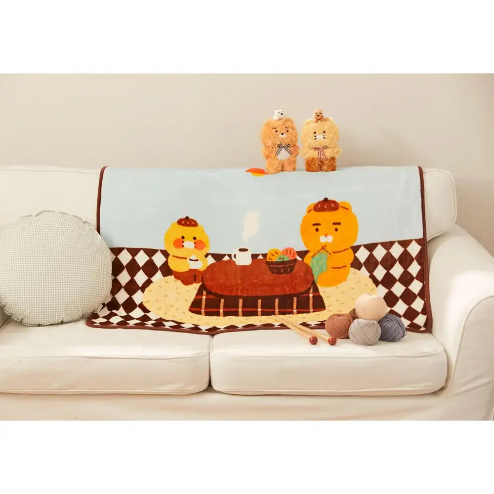 Kakao Friends - Ryan & Choonsik Cabin in the Forest Blanket - Kakao Friends - Home & Living, Accessories - Harumio