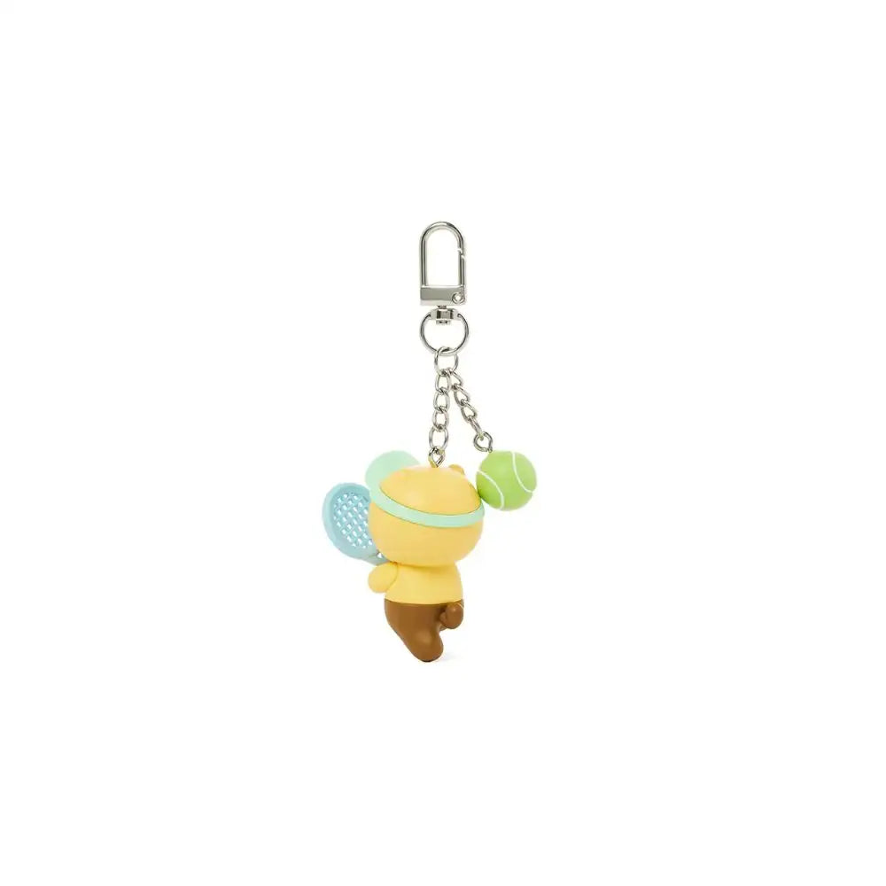 Kakao Friends - Choonsik Plays Tennis Figure Keyring - Kakao Friends - Accessories - Harumio