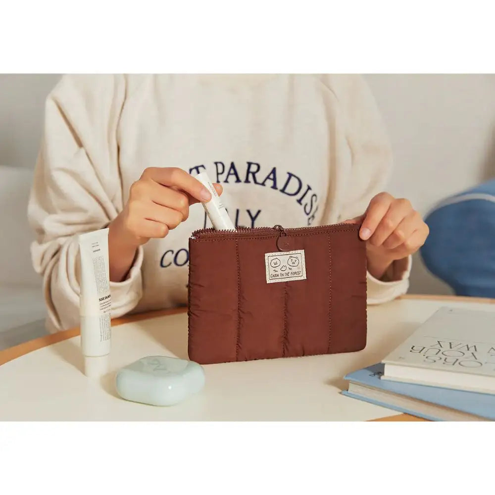 Kakao Friends - Choonsik Cabin in the Forest Padded Pouch - Kakao Friends - Home & Living, Accessories - Harumio