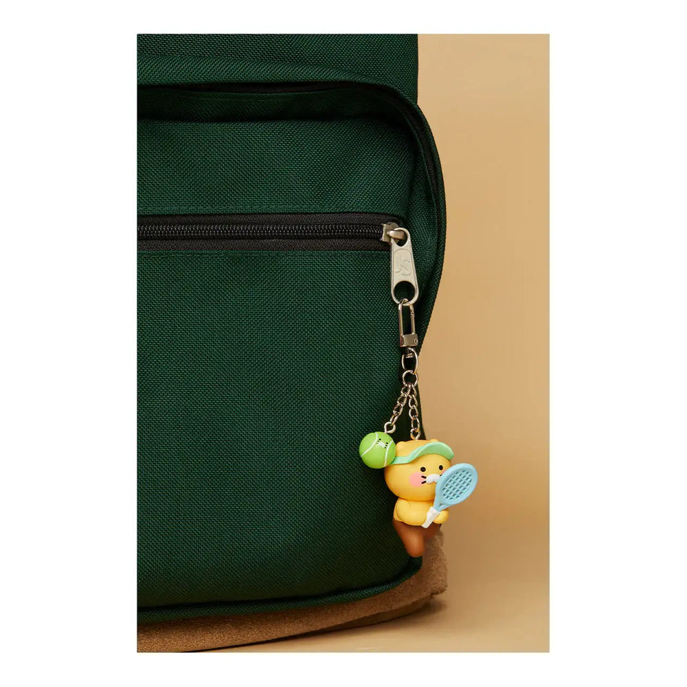 Kakao Friends - Choonsik Plays Tennis Figure Keyring - Kakao Friends - Accessories - Harumio