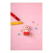 Kakao Friends - Pink Apeach Figure Stamp - Kakao Friends - Home & Living, Accessories - Harumio