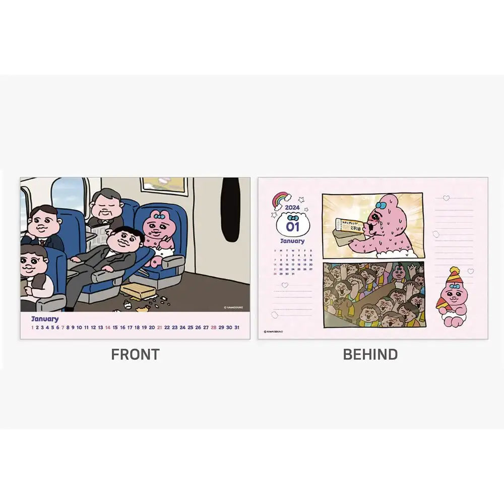Kakao Friends - Punkyu Rabbit 2024 Desk Calendar - Kakao Friends - Home & Living, Accessories - Harumio