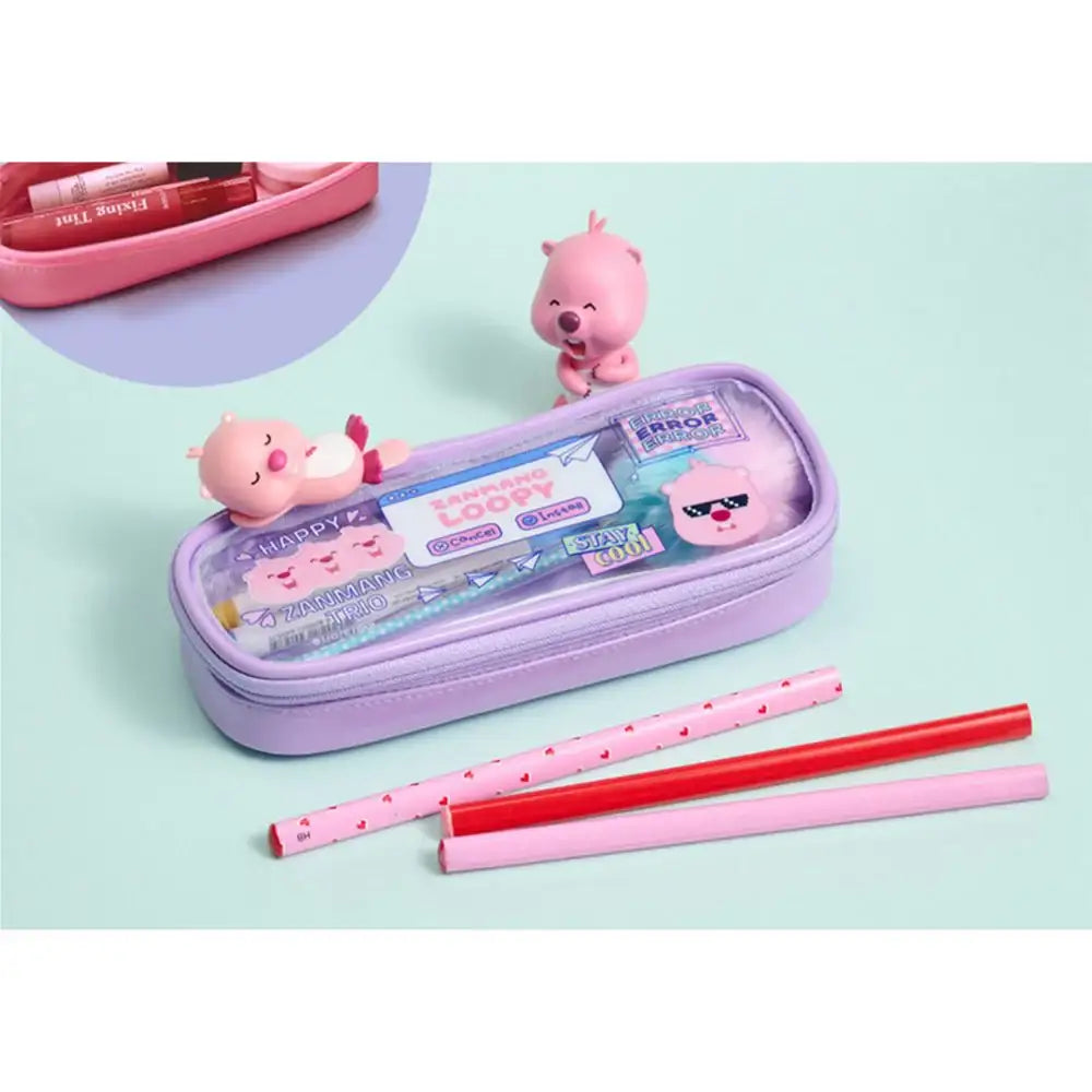 Kakao Friends x Zanmang Loopy - Stay Cool Pencil Pouch - Kakao Friends x Zanmang Loopy - Home & Living, Accessories - Harumio