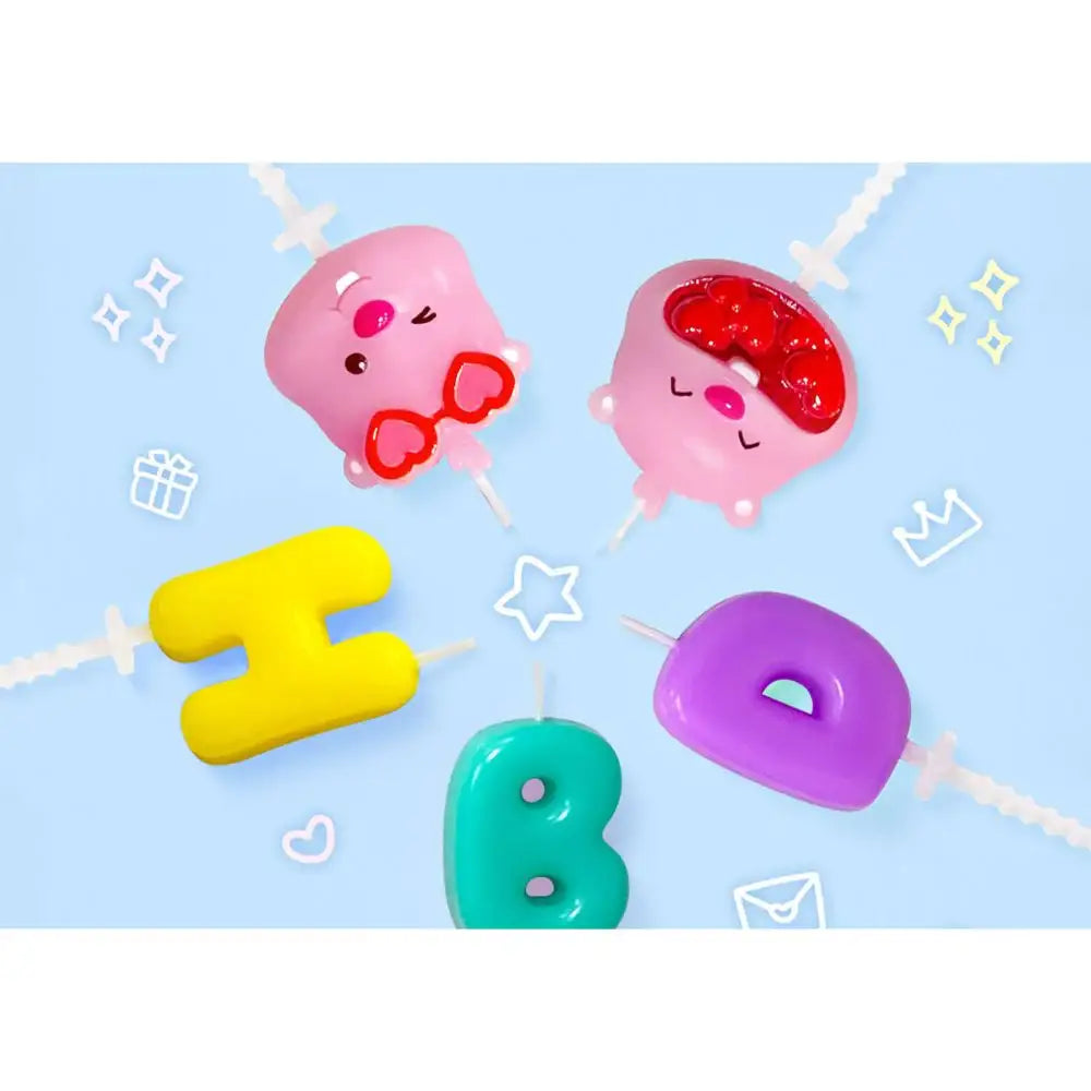 Kakao Friends x Zanmang Loopy - Happy Birthday Candles - Kakao Friends - Candle - Harumio