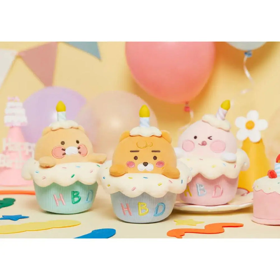 Kakao Friends - Happy Birthday Sparkle Cupcake Melody Plush Doll - Kakao Friends - Home & Living, Accessories - Harumio