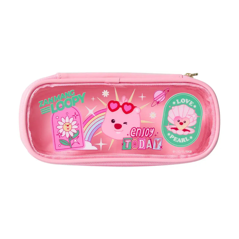 Kakao Friends x Zanmang Loopy - Enjoy Today Pencil Pouch - Kakao Friends - Pouch - Harumio