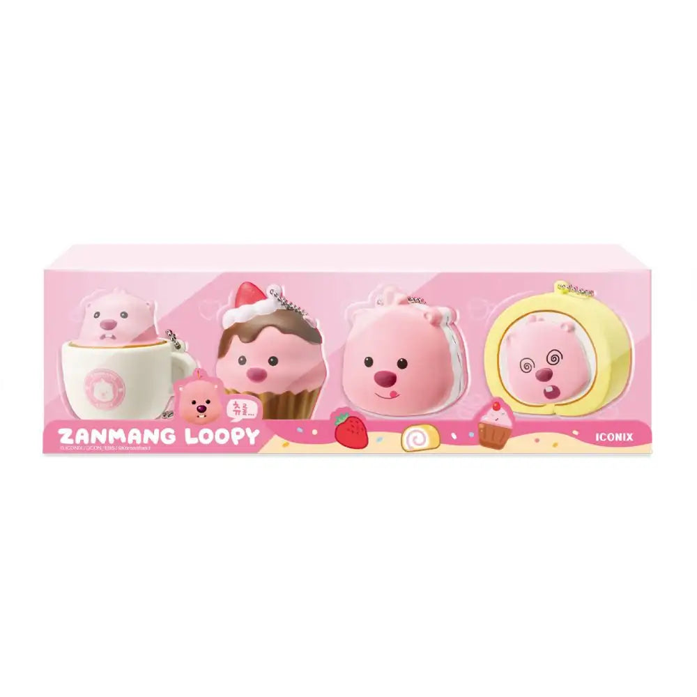 Kakao Friends x Zanmang Loopy - Squishy Set (4 Pcs) - Kakao Friends x Zanmang Loopy - Home & Living, Accessories - Harumio