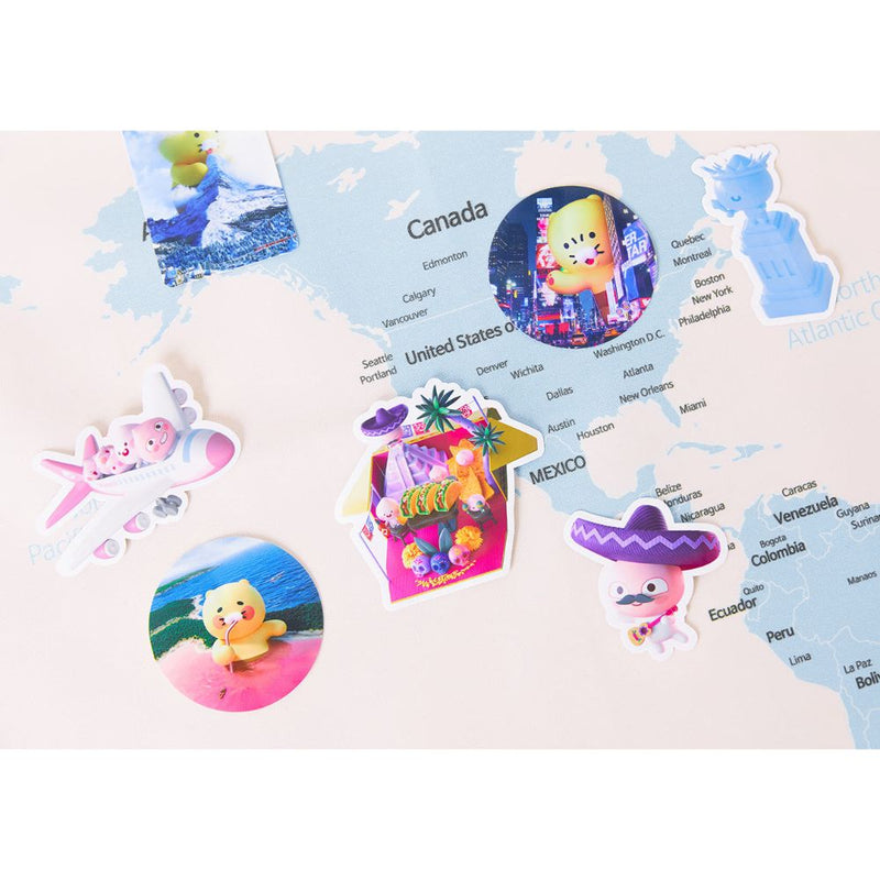 Kakao Friends - Choonsik Travel Tour Sticker Set