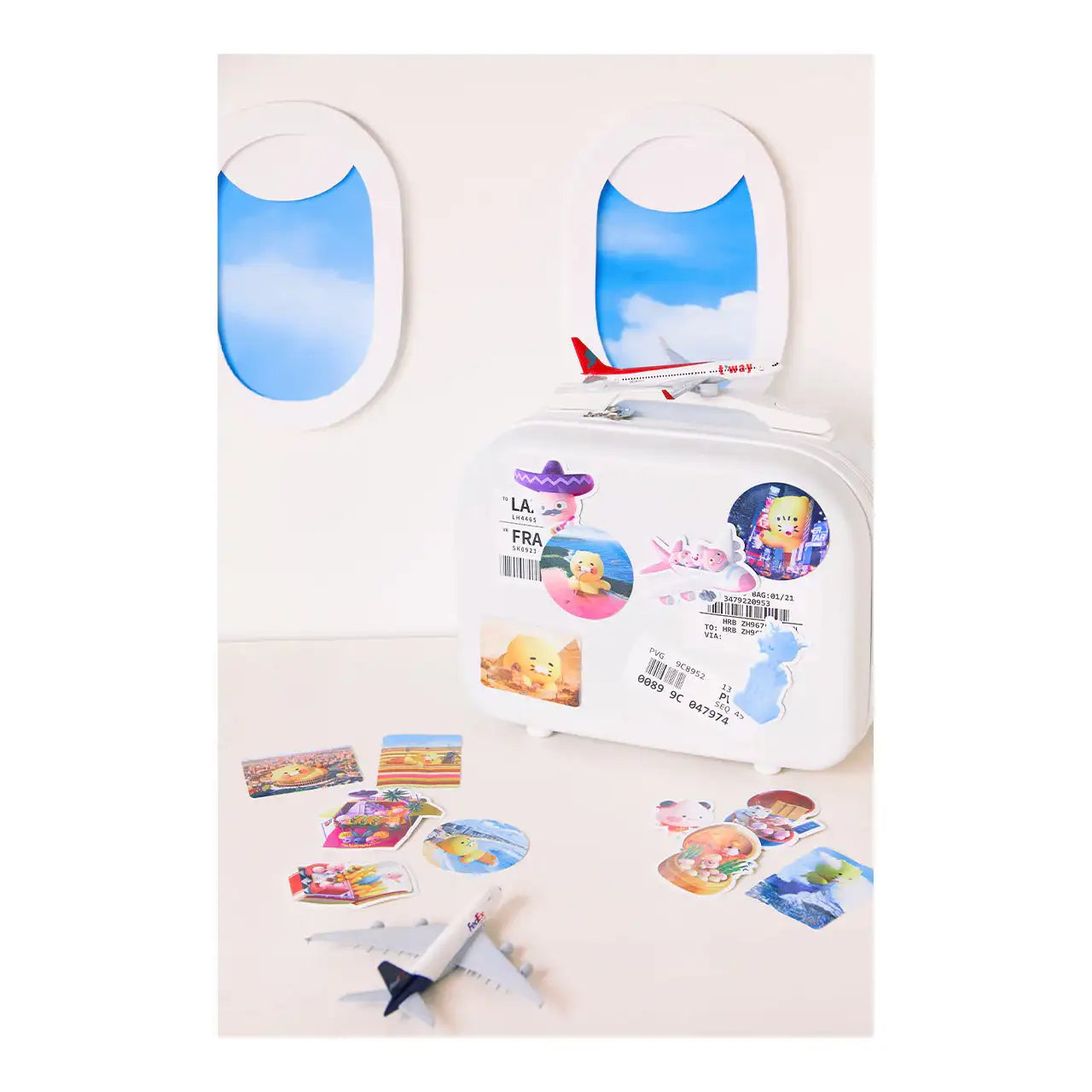 Kakao Friends - Apeach Imagination Tour Sticker Set - Kakao Friends - Home & Living, Accessories - Harumio