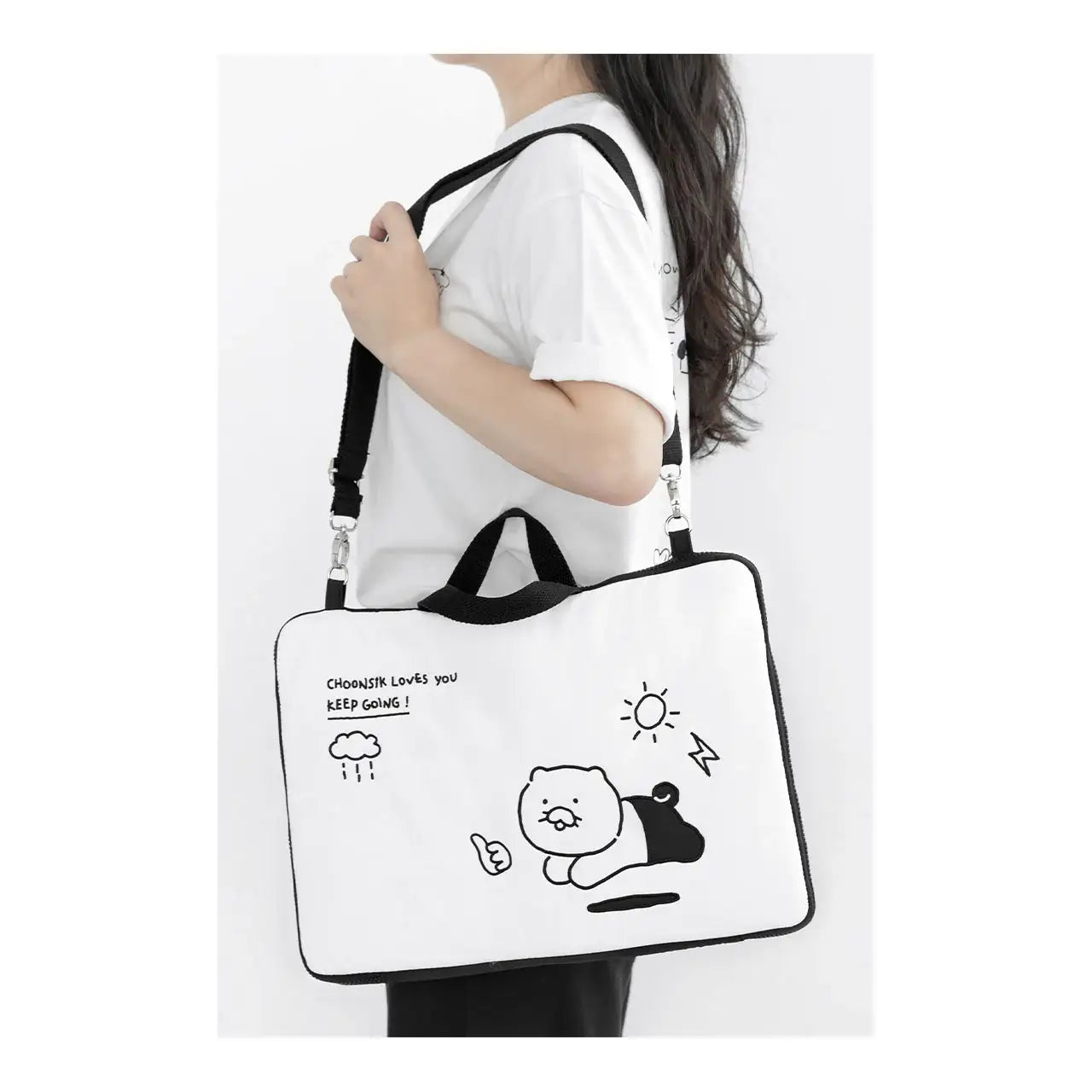 Kakao Friends - Doodle Doodle Choonsik Laptop Pouch (15-17") - Kakao Friends - Home & Living, Accessories - Harumio