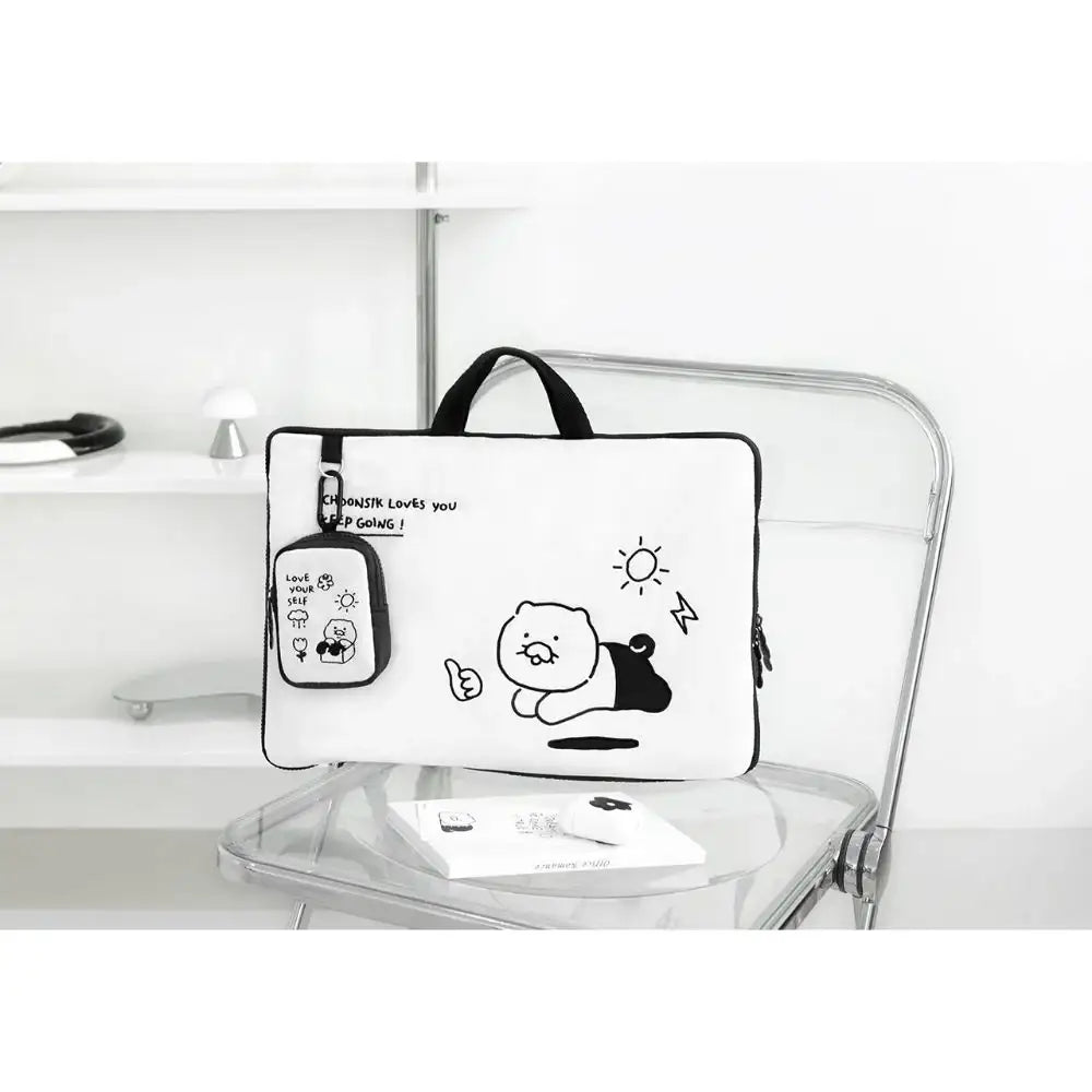 Kakao Friends - Doodle Doodle Choonsik Laptop Pouch (15-17") - Kakao Friends - Home & Living, Accessories - Harumio