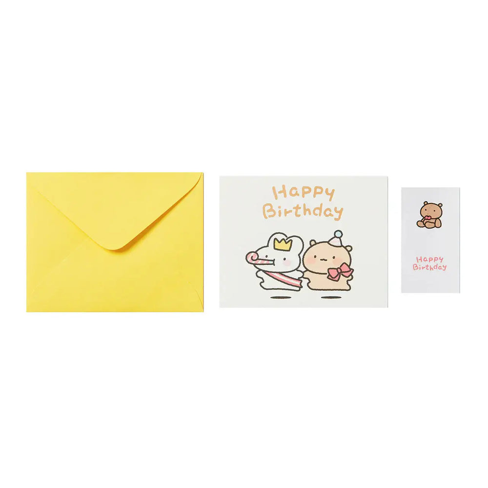 Kakao Friends - Tosim & Tomung Happy Birthday Card Set - Kakao Friends - Home & Living, Accessories - Harumio