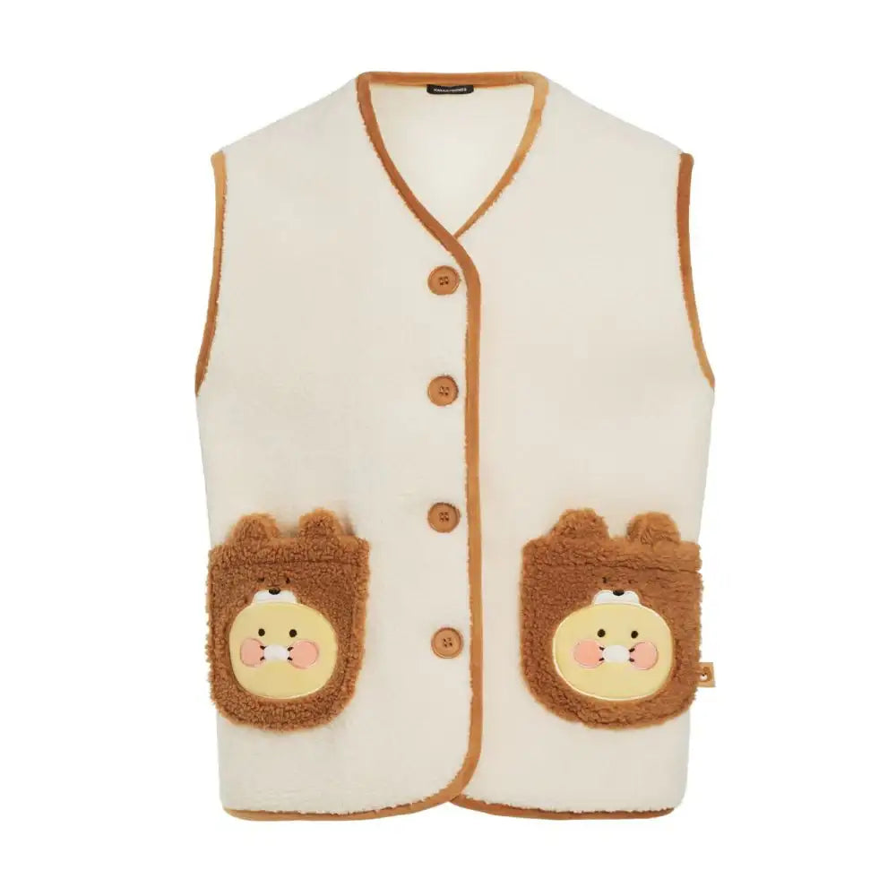 Kakao Friends - Cabin in the Forest Choonsik Fleece Vest - Kakao Friends - Home & Living, Accessories - Harumio