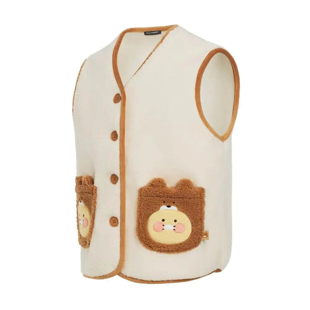 Kakao Friends - Cabin in the Forest Choonsik Fleece Vest - Kakao Friends - Home & Living, Accessories - Harumio
