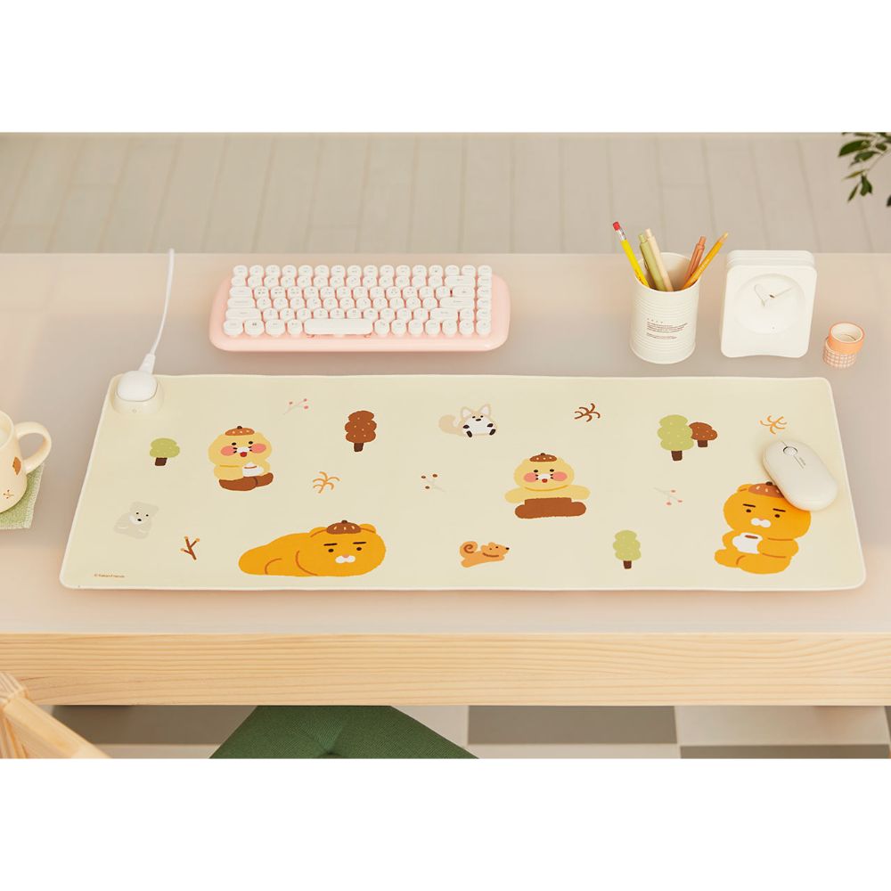 Kakao Friends - Cabin in the Forest Ryan & Choonsik Heating Mousepad