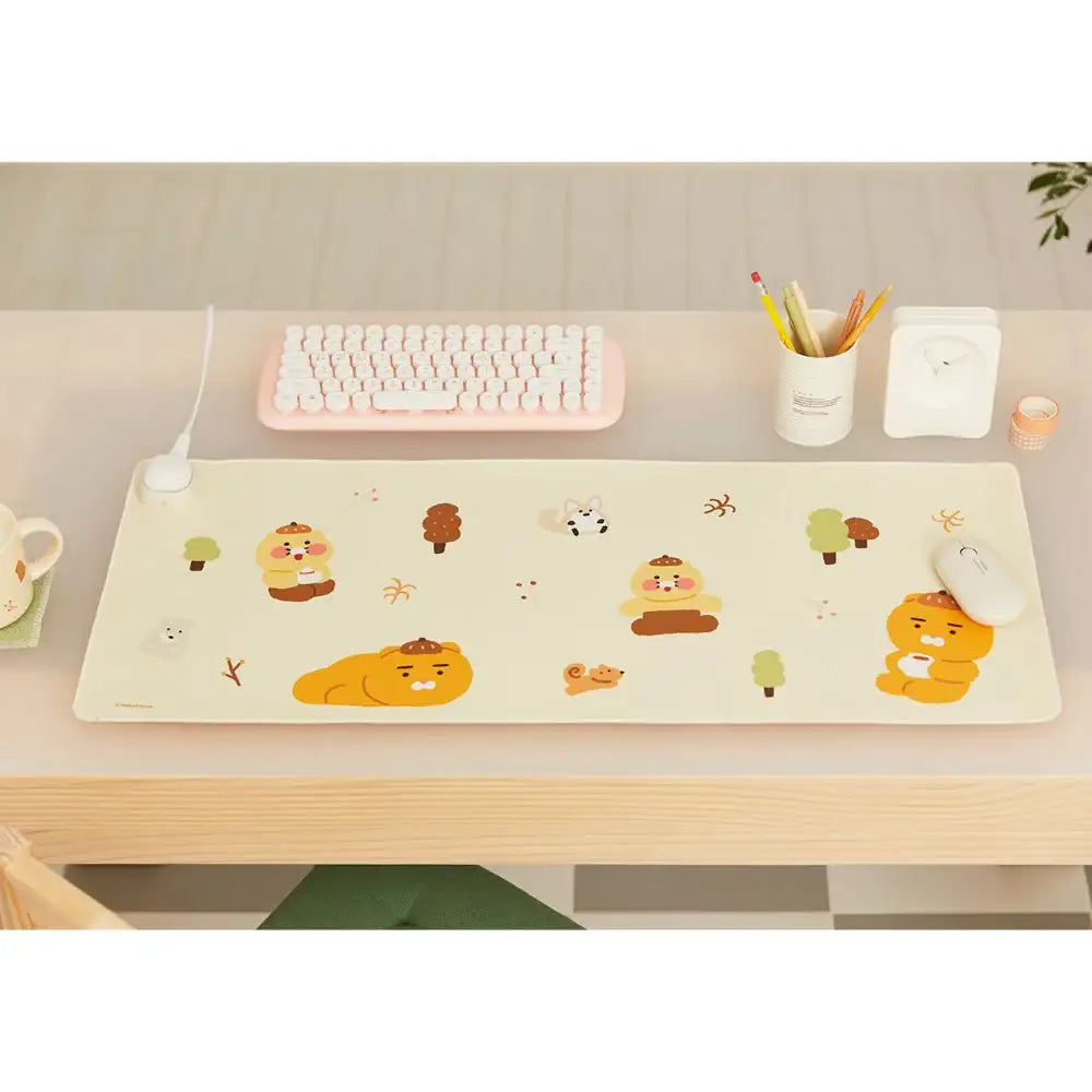 Kakao Friends - Cabin in the Forest Ryan & Choonsik Heating Mousepad - Kakao Friends - Home & Living, Accessories - Harumio