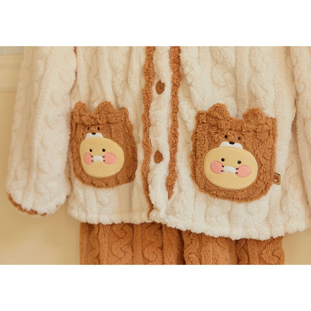 Kakao Friends - Cabin in the Forest Choonsik Brown Pyjamas Set