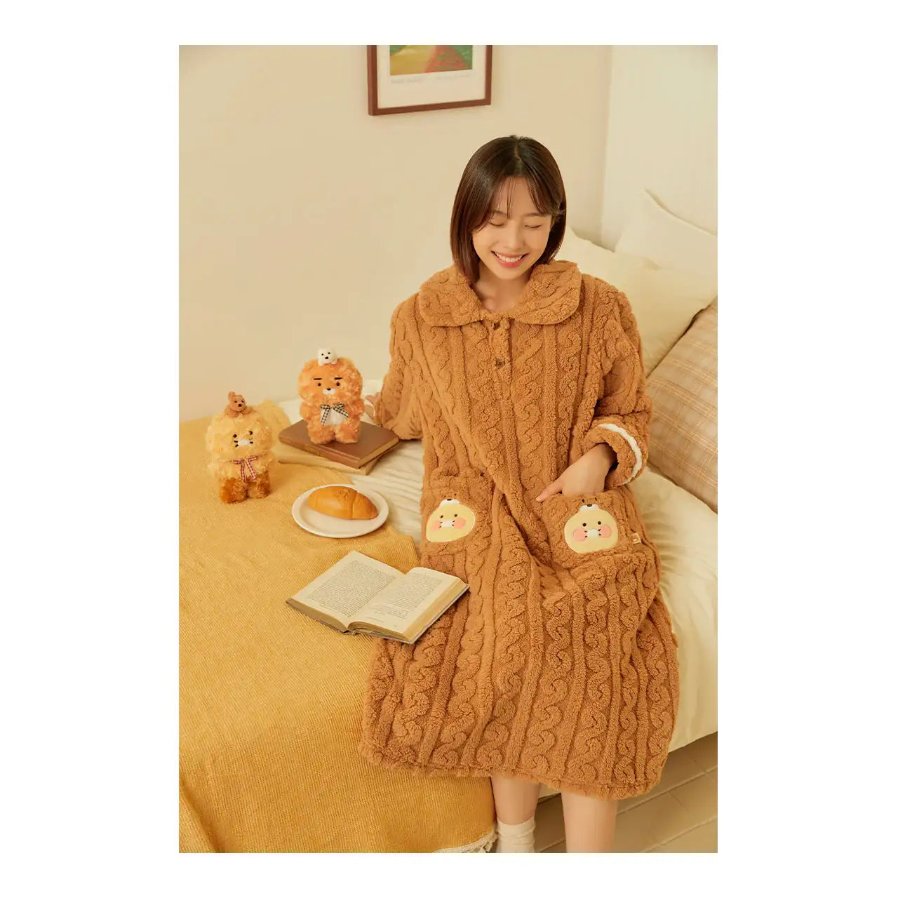 Kakao Friends - Cabin in the Forest Choonsik Sleeping Dress - Kakao Friends - Clothing - Harumio