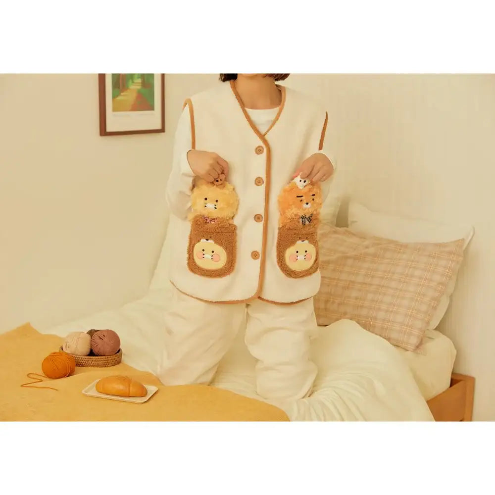 Kakao Friends - Cabin in the Forest Choonsik Fleece Vest - Kakao Friends - Home & Living, Accessories - Harumio