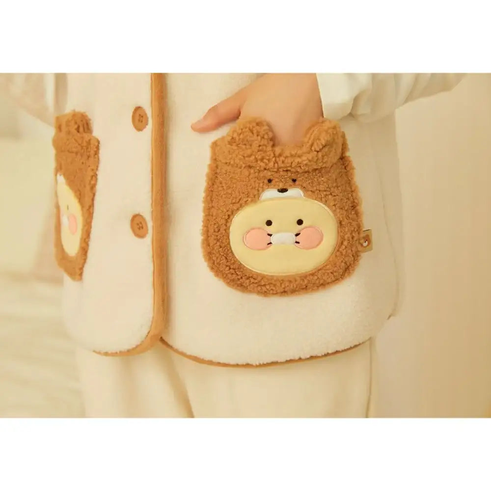 Kakao Friends - Cabin in the Forest Choonsik Fleece Vest - Kakao Friends - Home & Living, Accessories - Harumio