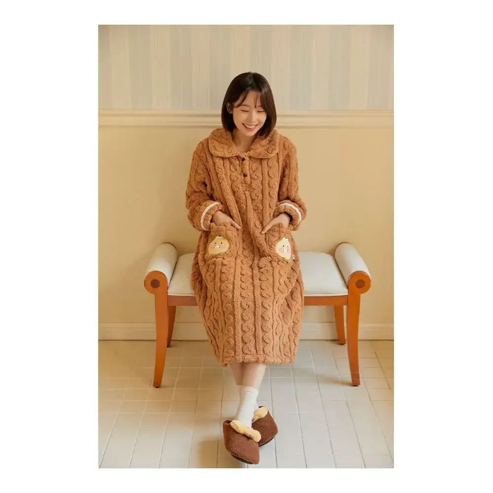 Kakao Friends - Cabin in the Forest Choonsik Slippers - Kakao Friends - Footwear - Harumio