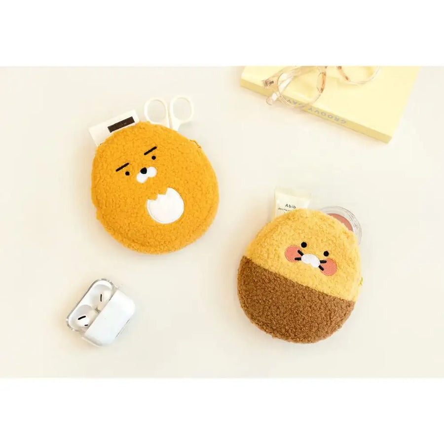 Kakao Friends - Boucle Flat Pouch - Kakao Friends - Pouches - Harumio
