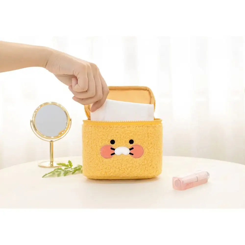 Kakao Friends - Boucle Cube Pouch - Kakao Friends - Pouches - Harumio