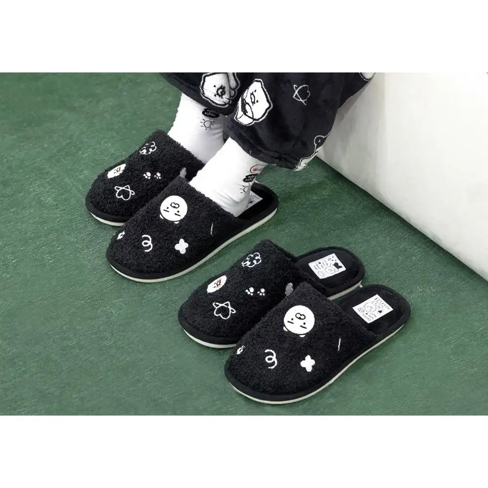 Kakao Friends - Doodle Doodle Ryan & Choonsik Fur Slippers - Kakao Friends - Home & Living, Accessories - Harumio