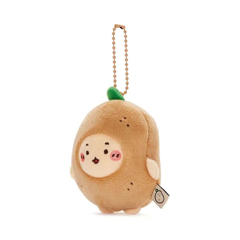 Kakao Friends - Badger Broken Bear Mini Doll Keyring