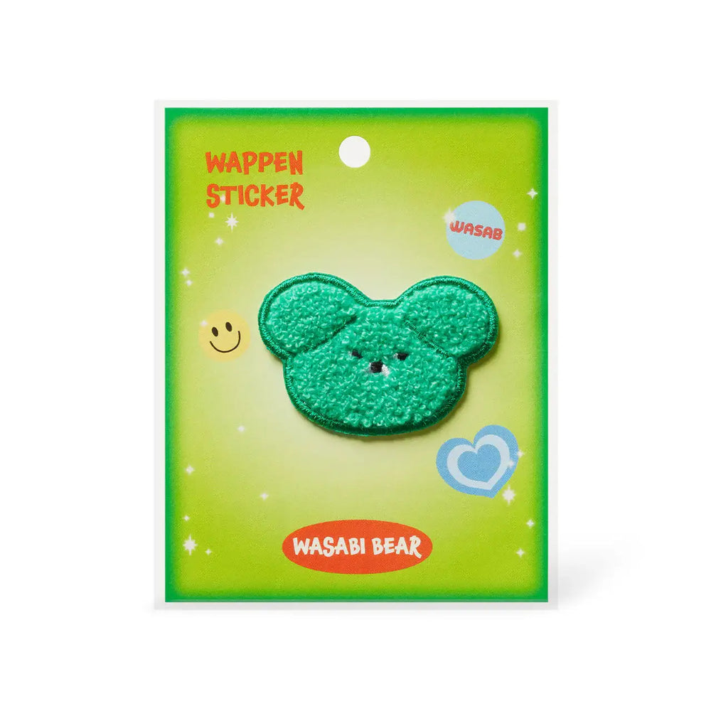 Kakao Friends - Wasabi Bear Wappen Sticker - Kakao Friends - Plush - Harumio