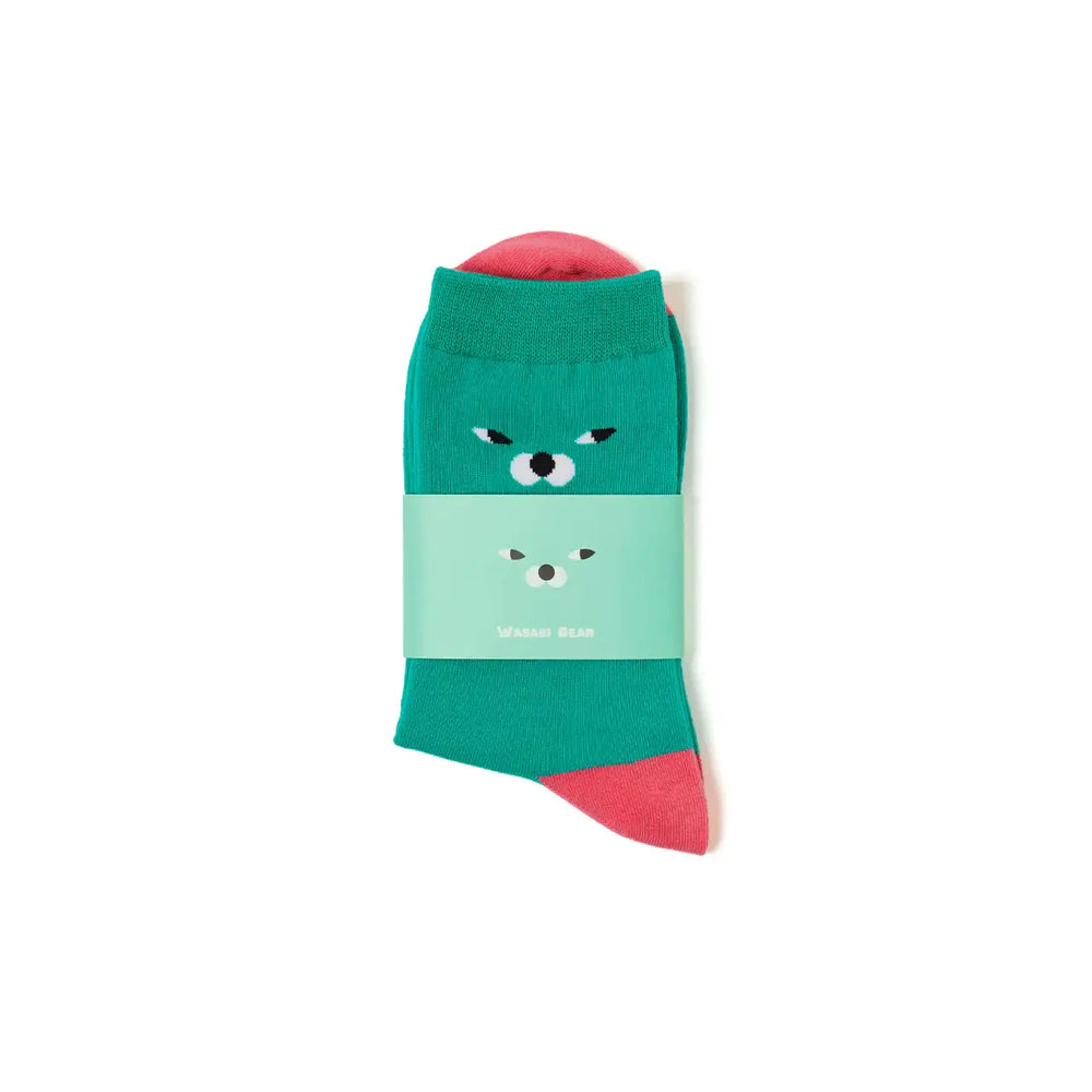 Kakao Friends - Wasabi Bear Embroidered Socks - Kakao Friends - Home & Living, Accessories - Harumio