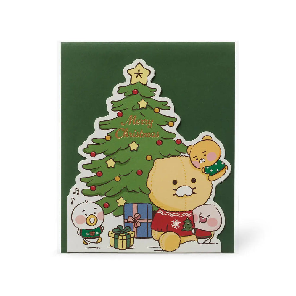 Kakao Friends - Dear My Santa Tree Christmas Card - Kakao Friends - Home & Living, Accessories - Harumio