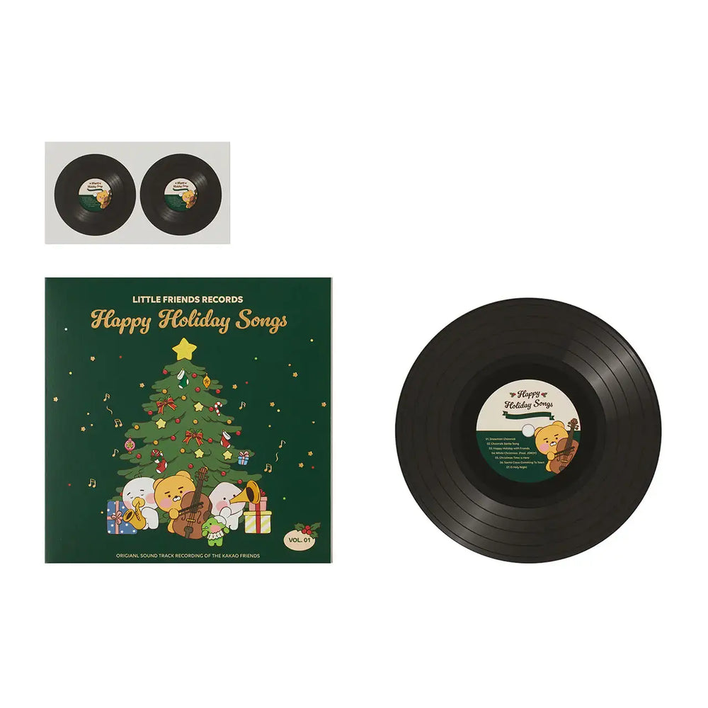 Kakao Friends - Happy Holiday Songs LP Card - Kakao Friends - Home & Living, Accessories - Harumio