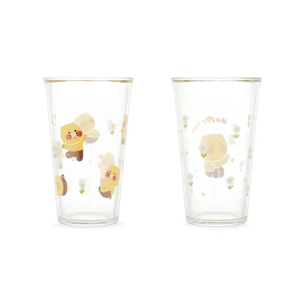 Kakao Friends - Oh Happy Day Choonsik Glass Cup Set - Kakao Friends - Home & Living, Accessories - Harumio