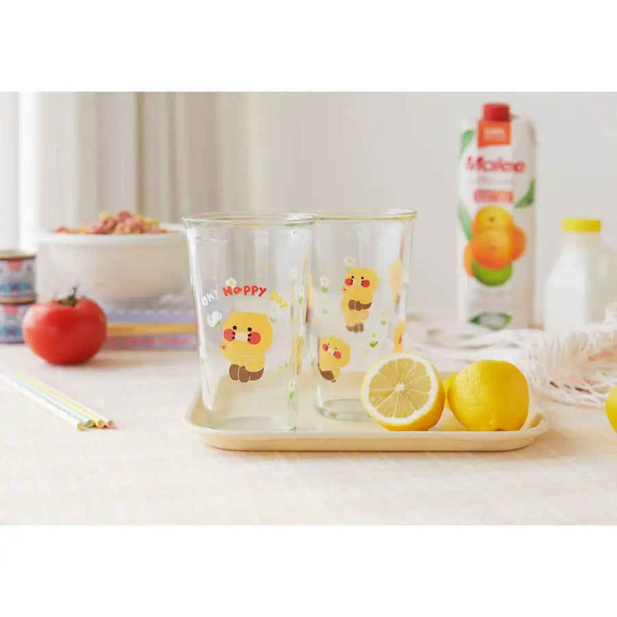 Kakao Friends - Oh Happy Day Choonsik Glass Cup Set - Kakao Friends - Home & Living, Accessories - Harumio