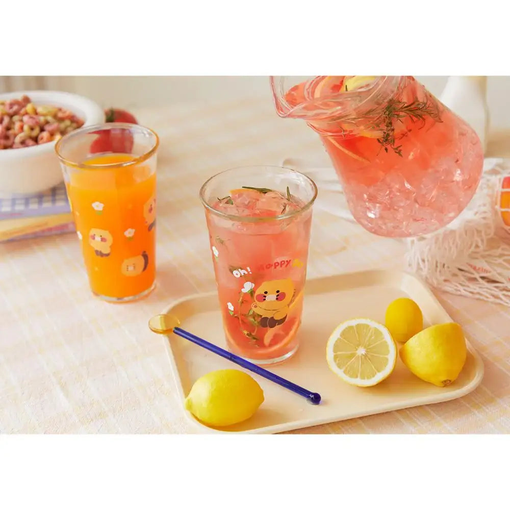 Kakao Friends - Oh Happy Day Choonsik Glass Cup Set - Kakao Friends - Home & Living, Accessories - Harumio