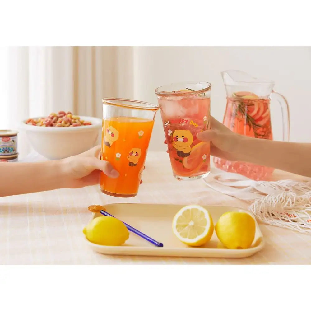 Kakao Friends - Oh Happy Day Choonsik Glass Cup Set - Kakao Friends - Home & Living, Accessories - Harumio