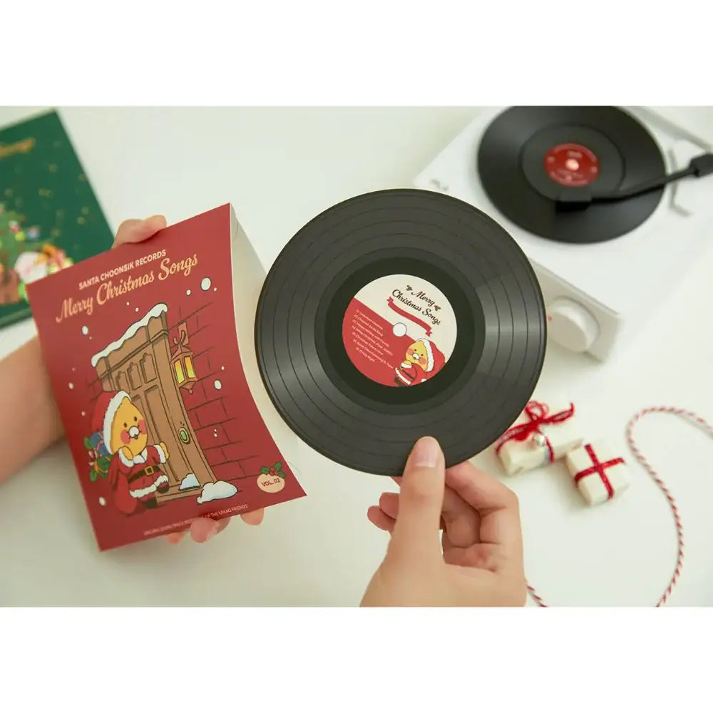 Kakao Friends - Santa Choonsik Merry Christmas Songs LP Card - Kakao Friends - Home & Living, Accessories - Harumio