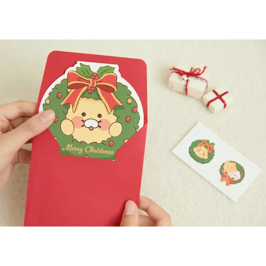 Kakao Friends - Merry Choonsik Lease Christmas Card - Kakao Friends - Home & Living, Accessories - Harumio